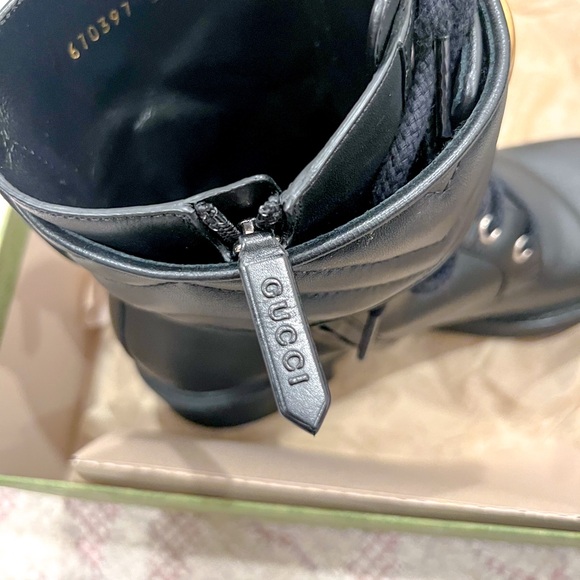Gucci Black Leather Men's Boots - Picture 5 of 12